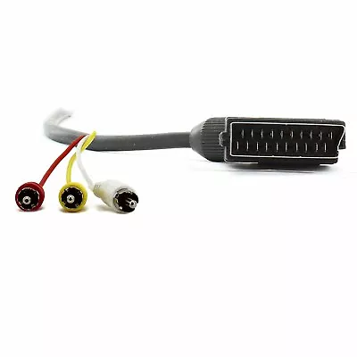 £3.30 • Buy 1.5 M Scart To 3 RCA Phono AV Audio Video RGB Cable Lead For TV PC 