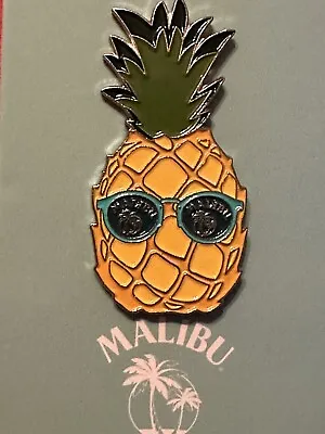 Malibu Rum Pineapple Enamel Pin Badge 1 In. X 1.5 In. NEW • $2.99