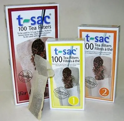 T-Sac Loose Tea Filter Bags - Size 4 - For Large Teapots • $9.98