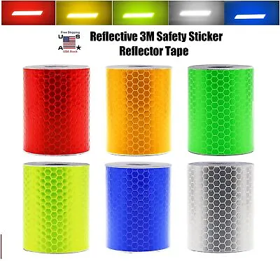 Reflective 3M Safety Sticker Reflector Tape Car Night Traffic Safety Warning USA • $7.99