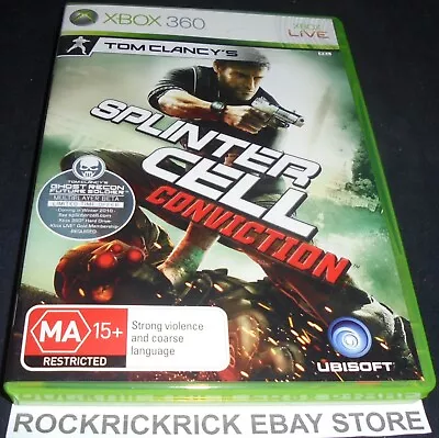 Xbox 360 Game Tom Clancy's Splinter Cell Conviction Pal Includes Manual • $11