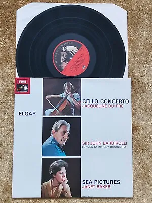 ASD 655 Jacqueline Du Pre Elgar Cello Concerto Barbirolli EMI Stereo NEAR MINT • £13.99