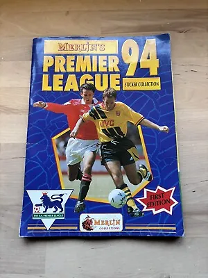 MERLIN’S FA PREMIER LEAGUE 94 STICKER ALBUM - Vintage Collectable 80% Complete  • £30