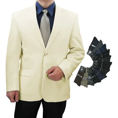 Sharp Hand Tailored Regular-Fit Men's Blazer W/1 Pair Of Socks Size 36S-62L • $97.71