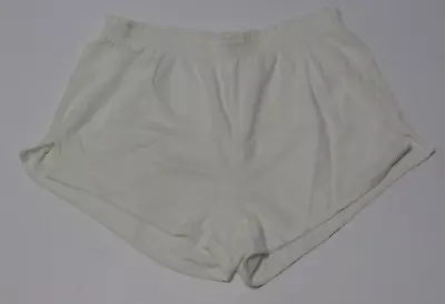 Vintage 70s 80s Dodger Sportswear Shorts Gym 100% Orlon Cream Mens XL • $15