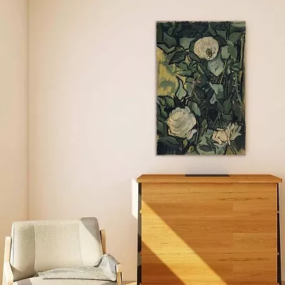 Vincent Van Gogh Roses April 1890 - May 1890 Hand-painted Oil Painting Wall Art • $95