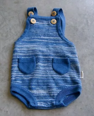 Korango Baby Boys Knit Shortie Romper Sz 0 - 3 Months • $19