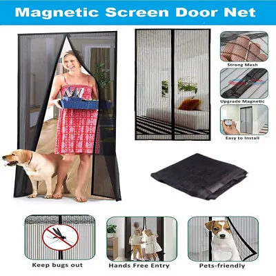 £5.49 • Buy Magnetic Mesh Magic Door Curtain Protection Mosquito Bug Fly Insect Net Screen