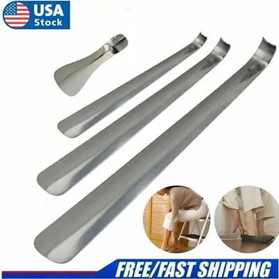 6-20  Extra Long Handle Shoe Horn Stainless Steel Handled Metal Shoehorn Horns • $6.50