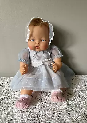 Vintage Ideal Tiny Thumbelina Doll 14  Floppy 1960s Baby Dear Type Missing Knob • $45