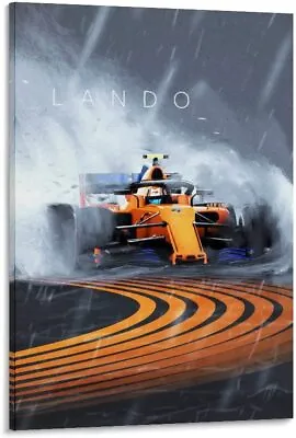 F1 Car Poster Lando Norris F1 Racing Canvas Art Poster And Wall Art Picture Prin • $24.90
