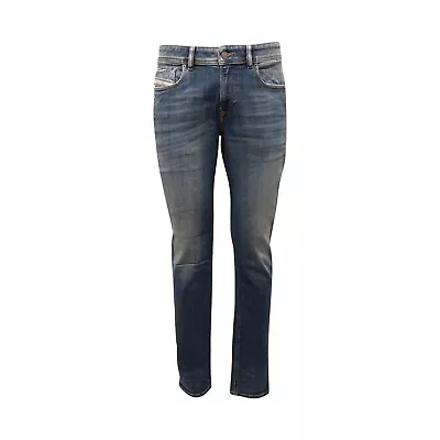 9325AQ Jeans Uomo DIESEL 1979 SLEENKER Man Denim Trousers Blue • £137.75