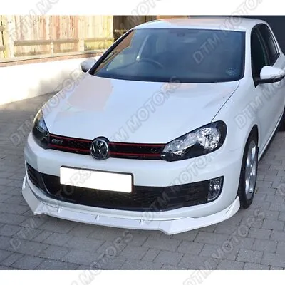 For 2010-2013 Volkswagen Golf MK6 GTI Painted White Front Bumper Spoiler Lip Kit • $62.99