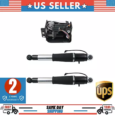 $359 • Buy Rear Air Shock Struts + Compressor Pump For Chevy Tahoe GMC Yukon 2015-2019