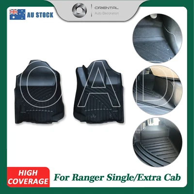 $145 • Buy Premium Custom 3D Floor Mats For Ranger PX/PX2/PX3 Single/extra Cab 11-22 2pcs T