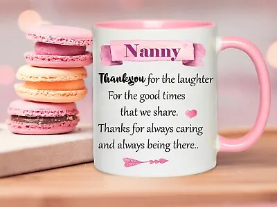 Nanny Quote Personalised With Names Coffee Cup Mug Birthday Gift Mothers Day • $15.95