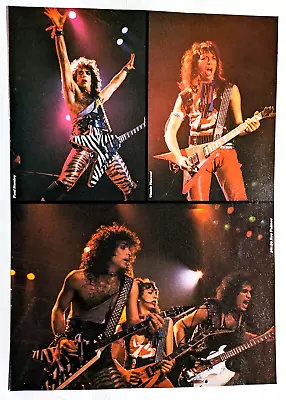 Kiss / Vinnie Vincent / Eric Carr / Band Live / Magazine Full Page Pinup Poster • $12.99