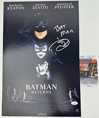 DAVID DAVE LEA Signed 12x18 Poster BATMAN RETURNS Stuntman Michael Keaton JSA • $152.84