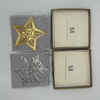 The Metropolitan Museum Of Art 2000 Snowflake And Star Ornaments • $89.99