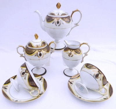 £195 • Buy Noritake Art Deco Pedestal Shape Tea Set, Perfect
