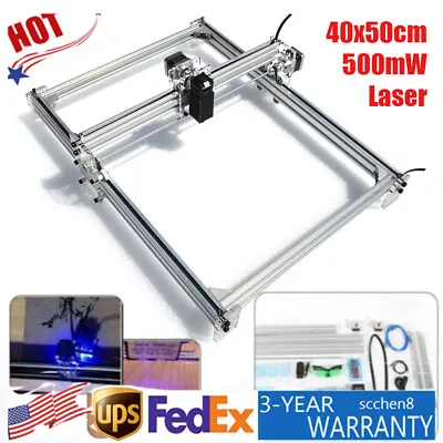 500mW Laser Engraver CNC For Wood Plastic Bamboo Laser Cutter Printer DIY Logo • £152.84