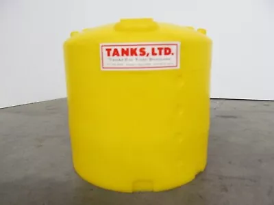 5.5  Dia X 5  Tall Yellow Fluid Tank Plastic Farm Toy Ad TANKS LTD Sheldon IA • $7