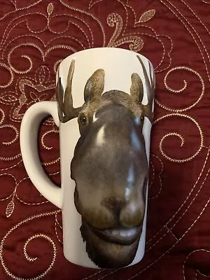 Alaska I Moose Have My Coffee! Embossed 3-D Tall White Mug Arctic Circle Perfect • $14.99