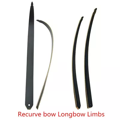 Archery Longbow Limbs Takedown American Hunting Recurve Bow 25-60lbs Bamboo Core • $64.85