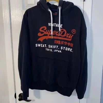 Vintage Navy Superdry Hoodie  Tokyo Japan -Large • $28