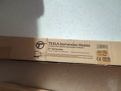 Tesla 27  Incoloy Immersion Heater Element With 2.1/4  Boss TIH650 • £15