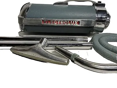 Vintage 1950s Electrolux Canister Vacuum Cleaner Baby Blue Chrome Model XXX READ • $279.99
