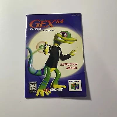 Nintendo 64 N64 Manual Only GEX 64 Enter The Gecko  • $7.29