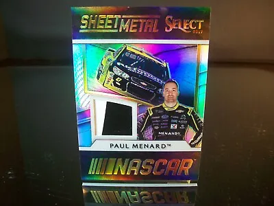 Paul Menard Panini Sheet Metal Select Race-Used 2017 Card #SM-PM • $3.99