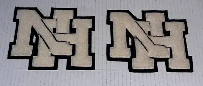 Vintage Pair VARSITY JACKET LETTERS  NH  (5 Inch Tall) The Standard Pennant Co. • $7.99