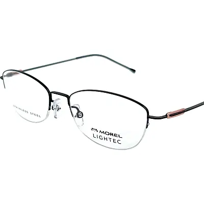 Morel Lightec 30210S Omicron 18US Women's Semi Rimless Eyeglass Frame SP02 Black • $98.97