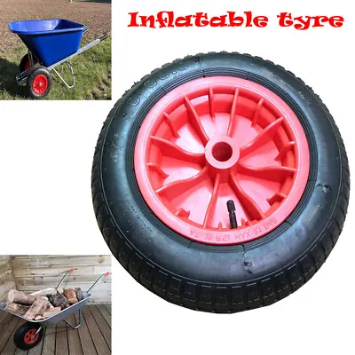 REPLACEMENT 14  PNEUMATIC WHEELBARROW WHEEL INFLATABLE TYRE 3.50-8 S247 • £10.47