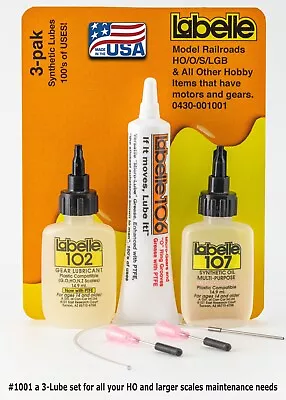 Labelle 1001 Incredible PTFE Lubes For All Brands Of HO And LargerDC/ DCC Locos • $27.39