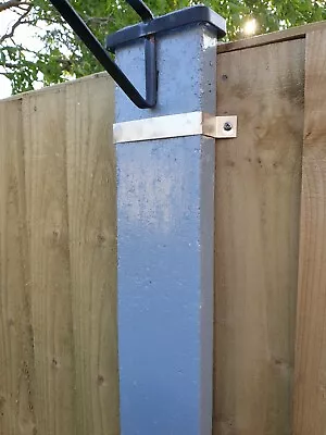 £9 • Buy 10 Fence Post Clamps Security Bracket Anti Rattle Fence Panel Security Free Post