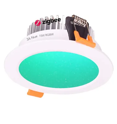 $60 • Buy 15W 120mm Smart ZigBee RGBW LED Downlight Kit For Echo Plus SmartThings Hub Hue