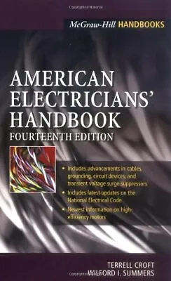 $24.95 • Buy American Electricians' Handbook By Terrell Croft