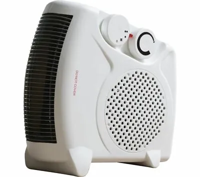 Daewoo 2000W Flat Or Upright Fan Heater Thermostat Control With 2 Heat Setting • £13.68