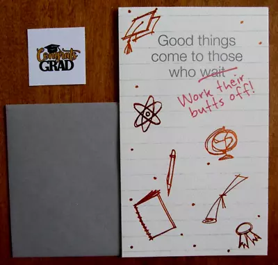 One NOS Graduation Money Gift Holder Card Env. & Seal - Recycled Paper Greeting • $3.25