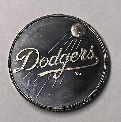 LA Dodgers 1988 National Champions MLB 1 Oz Silver Round World Series Ltd Ed. Cd • $54