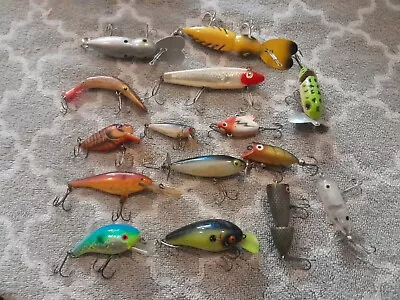 Lot Of 15 Vintage Fishing Lures Heddon Cordell • $22