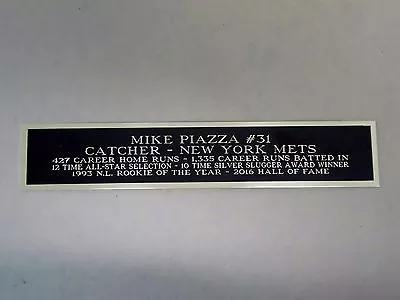 Mike Piazza Baseball Card Plaque Or Display Case Nameplate Mets 1.25 X 6 • $6.50