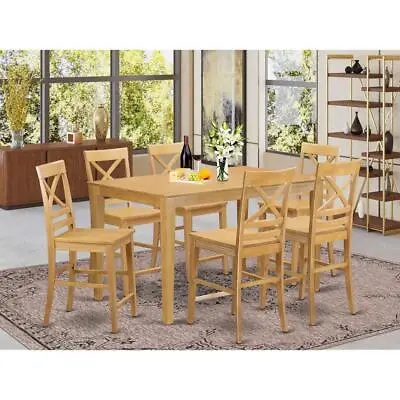 7  PC  Counter  Height  Table  And  Chair  Set  -  Table  And  6  High  Chairs. • $660.45