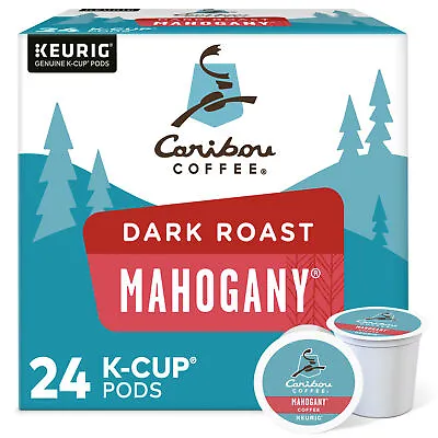 Caribou Coffee Mahogany Keurig K-Cup Pods Dark Roast Coffee 24 Count • $13.99