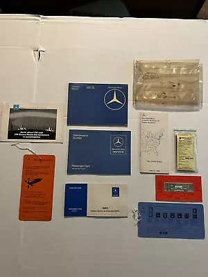 Oem 1982 Mercedes-benz 380sl  Owners Manual Mercedes Benz Service Book Binder • $150