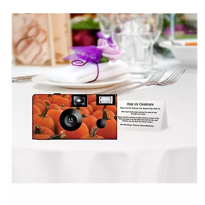 5 Pumpkin Farm Single Use Disposable Cameras Fun Cameras KODAK Film (F53362) • $83.45