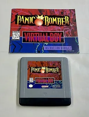 Panic Bomber (Nintendo Virtual Boy 1995) With The Manual - Tested - Authentic • $87.99